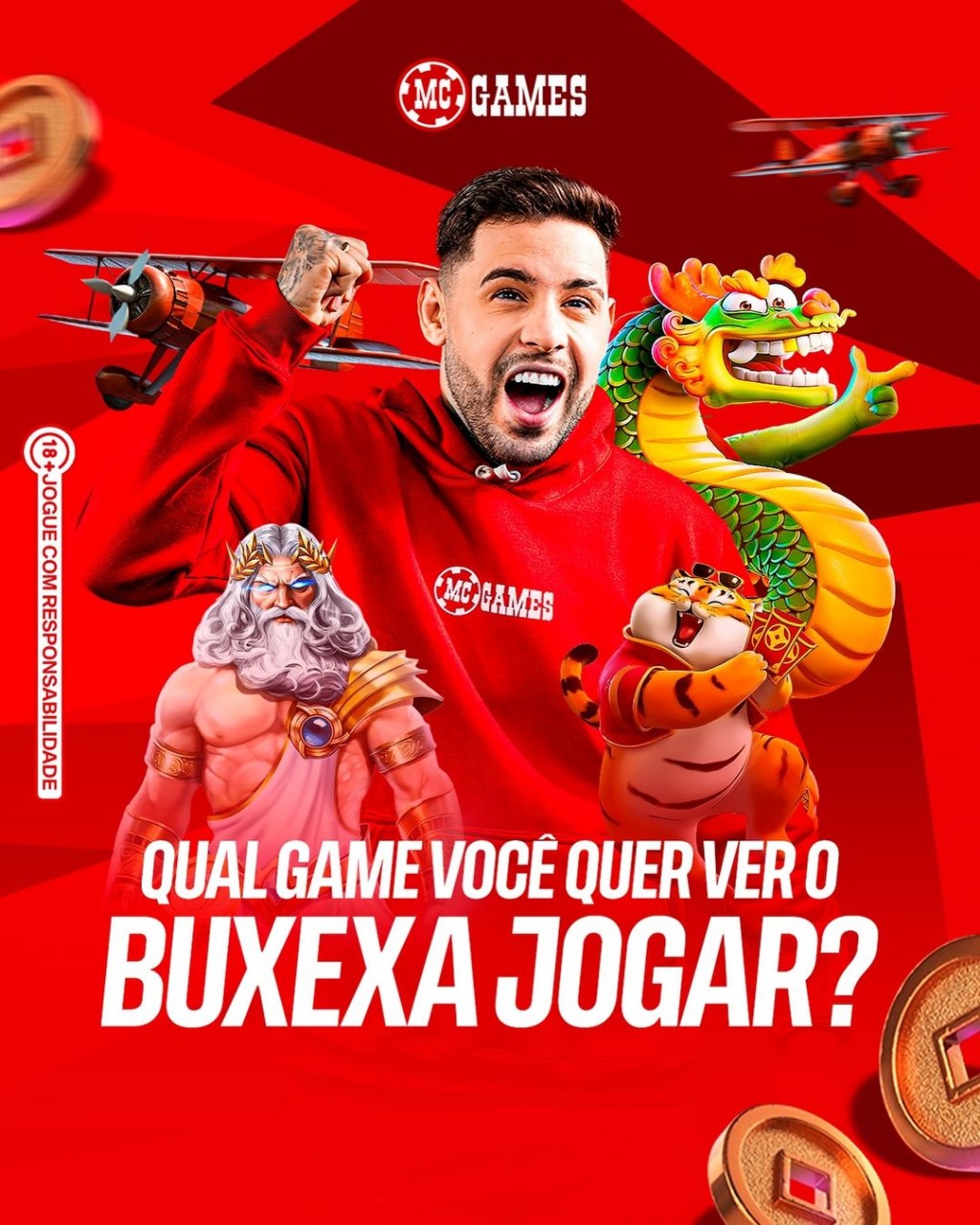 notícia Buxexa agora é o rosto da Mcgames Cassino