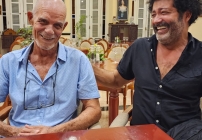 noticia Em Cuba, Gerson Fogaça e Pedro Juan Gutierrez conversam sobre projeto de audiovisual e artes visuais