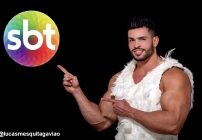 noticia Lucas Mesquita, o Gavião do SBT, faz sucesso nas visitas das mansões dos artistas no Domingo Legal