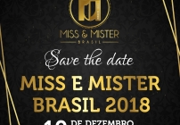 noticia Concurso oficial Miss e Mister Brasil 2018 ocorrerá dia 10 de Dezembro em São Paulo