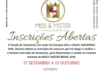 noticia Miss e Mister Amazonas 2018 acontecerá dias 1 e 2 de novembro e as inscrições já estão abertas