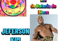 noticia Jeferson Kim será rei de bateria do Bloco Lady Fama