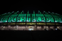 noticia Arena Castelão é iluminada de verde para celebrar o Dia Nacional da Doação de Órgãos