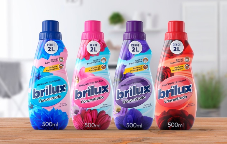 noticia Lançamento da Brilux, a nova linha de amaciante concentrado, promete muito mais cuidados com as roupas