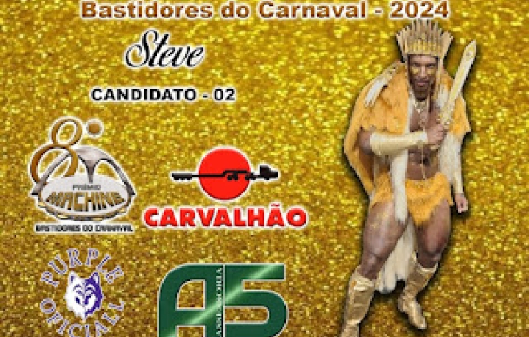 noticia Steve Anjinho é indicado a Muso do Prêmio Machine dos Bastidores do Carnaval