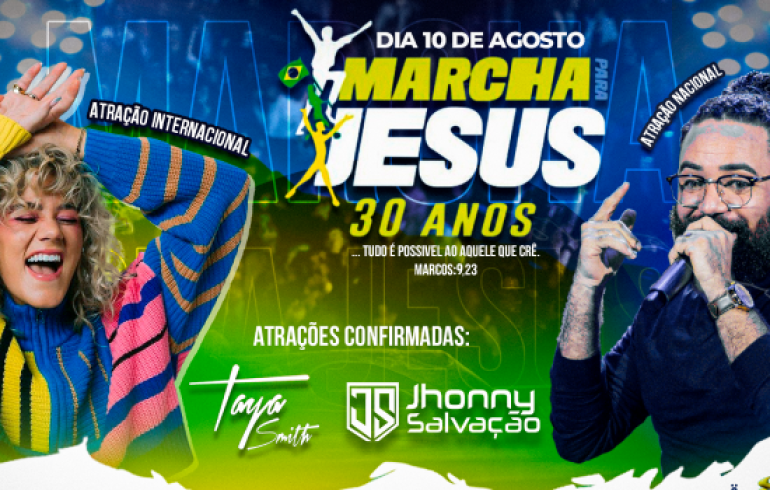 noticia Marcha para Jesus de Manaus terá Taya Smith da Hillsong como atração internacional