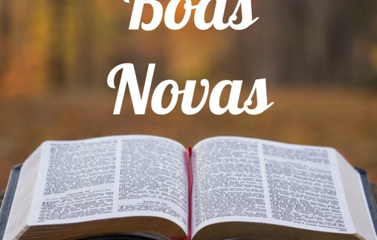 noticia PALAVRA DE HOJE - BOAS NOVAS