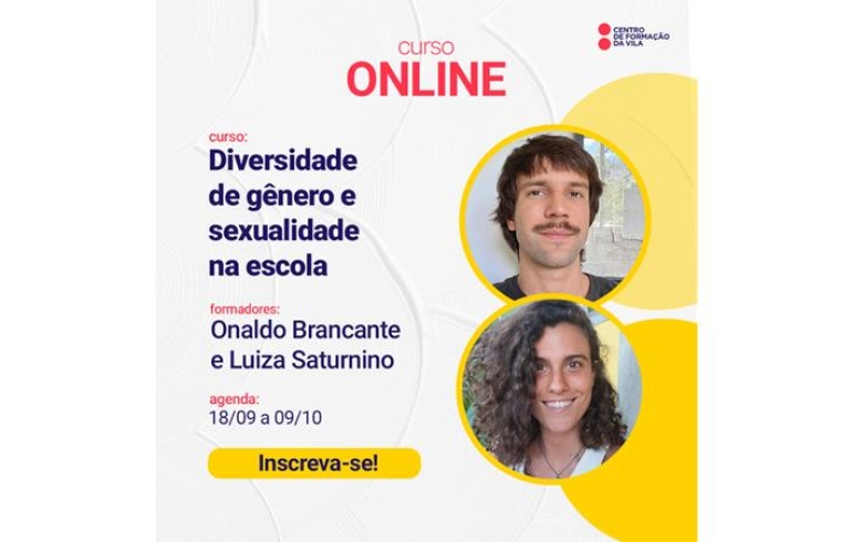 noticia Centro de Formação da Vila abre inscrições para curso para debater diversidade de gênero e sexualidade na escola