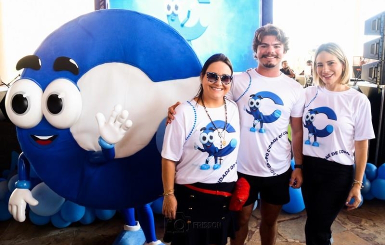 noticia Grupo Cidade apresenta seu mascote, Cidinho, em grande evento no Beach Park