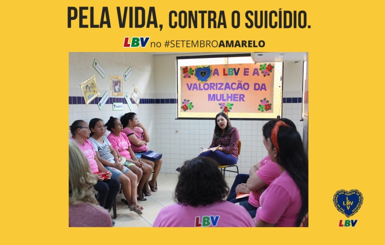 noticia Setembro Amarelo: LBV apoia mulheres no cuidado com a  saúde mental e na superação de desafios