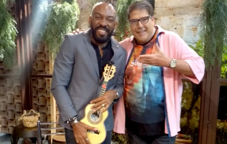 noticia Luciano Faccioli recebe o compositor e músico Almirzinho Serra em seu Programa de Tv