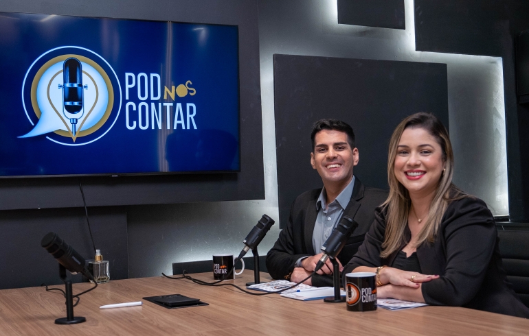 noticia Podnoscontar: os jornalistas, Jordan Vall e Karla Sousa lançam um novo veículo de comunicação