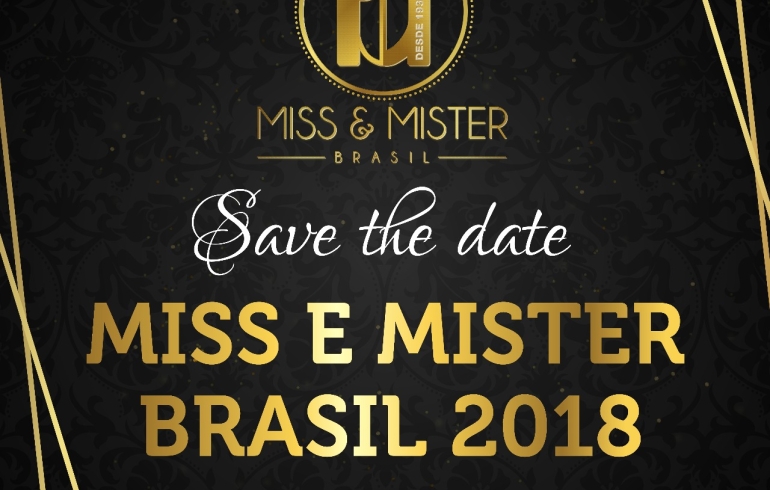 noticia Concurso oficial Miss e Mister Brasil 2018 ocorrerá dia 10 de Dezembro em São Paulo