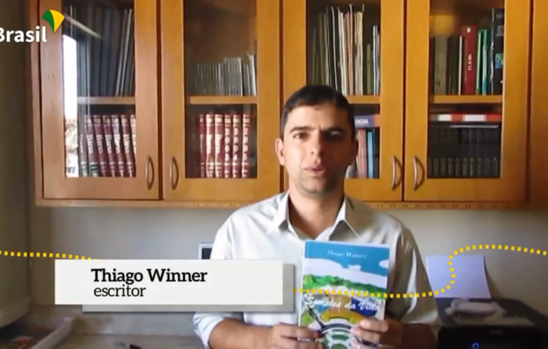 noticia Poeta e escritor Thiago Winner participou do quadro 