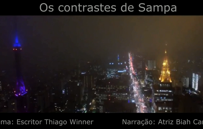 noticia Escritor Thiago Winner homenageia a cidade de São Paulo com o vídeo poema 