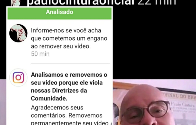 noticia Paulo Cintura defende suas ideias, conceitos e verdades nas redes sociais.