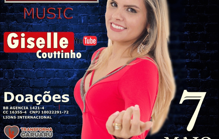 noticia ARTISTA GISELLE COUTTINHO REALIZA LIVE SOLIDÁRIA | PARCERIA LIONS INTERNACIONAL 