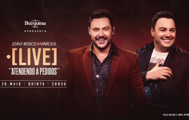 noticia João Bosco & Vinícius fazem Live “Atendendo a Pedidos”