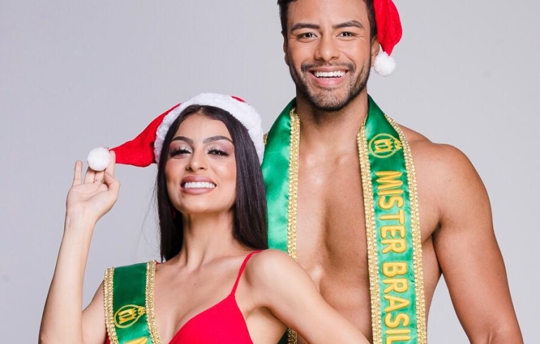 noticia Miss e Mister Brasil, Antony Marquez e Juliana Malveira celebram o Natal