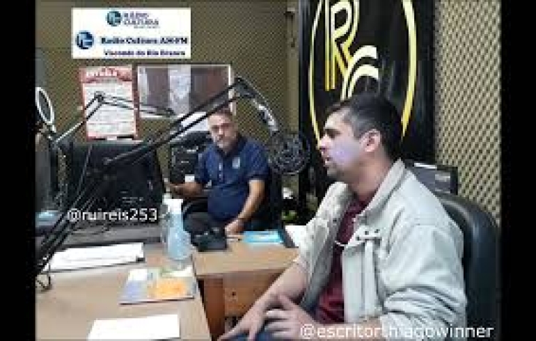 noticia Escritor/Poeta Thiago Winner foi entrevistado na Rádio Cultura