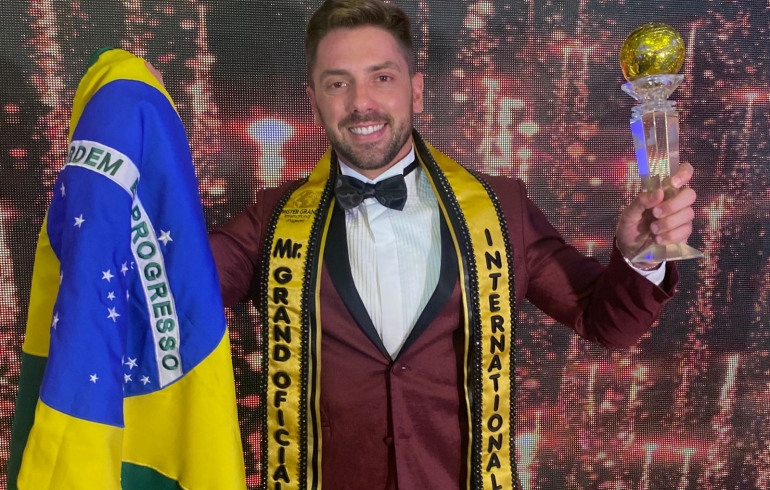 noticia Mister Brasil Gil Raupp vence concurso internacional e se torna o Mister Grand International 2022