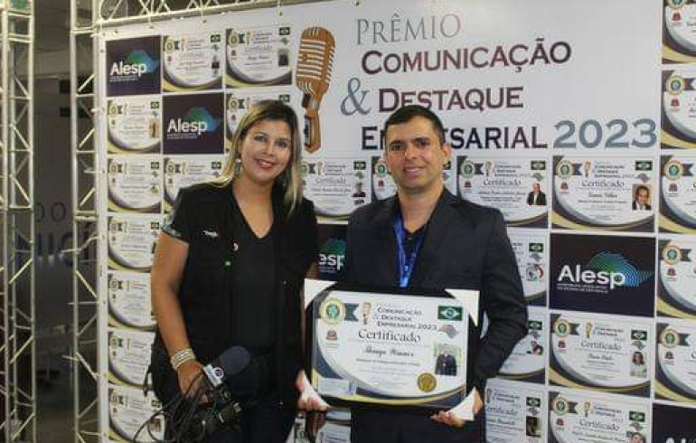 noticia Autor Thiago Winner premiado no Evento “Artista Destaque”, em São Paulo/SP