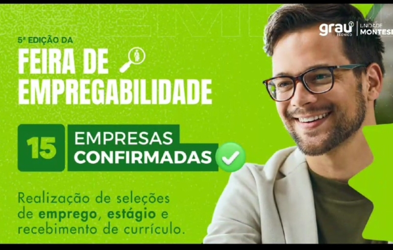 noticia Mais de 300 vagas de emprego ofertadas: