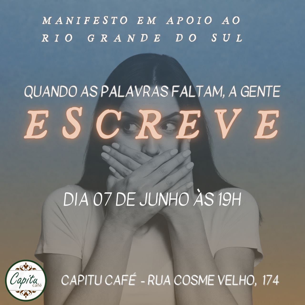 noticia 'Quando as palavras faltam, a gente escreve' reúne escritoras para levar poemas e textos, em apoio a pessoas em abrigo no Rio Grande so Sul.