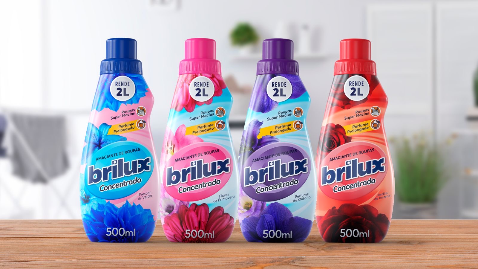 noticia Lançamento da Brilux, a nova linha de amaciante concentrado, promete muito mais cuidados com as roupas