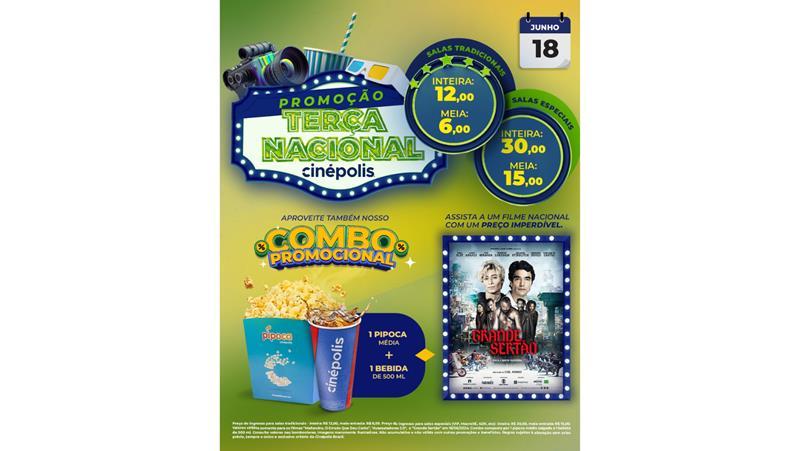 noticia “Terça Nacional” da Cinépolis traz 2 filmes a partir de R$ 6,00