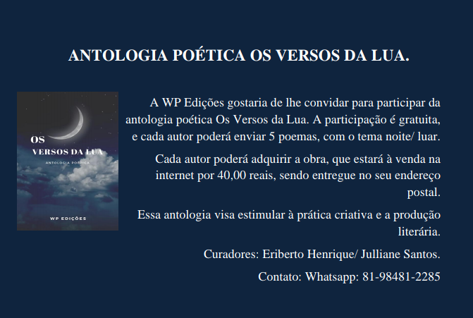 noticia Antologia Poética Os Versos da Lua