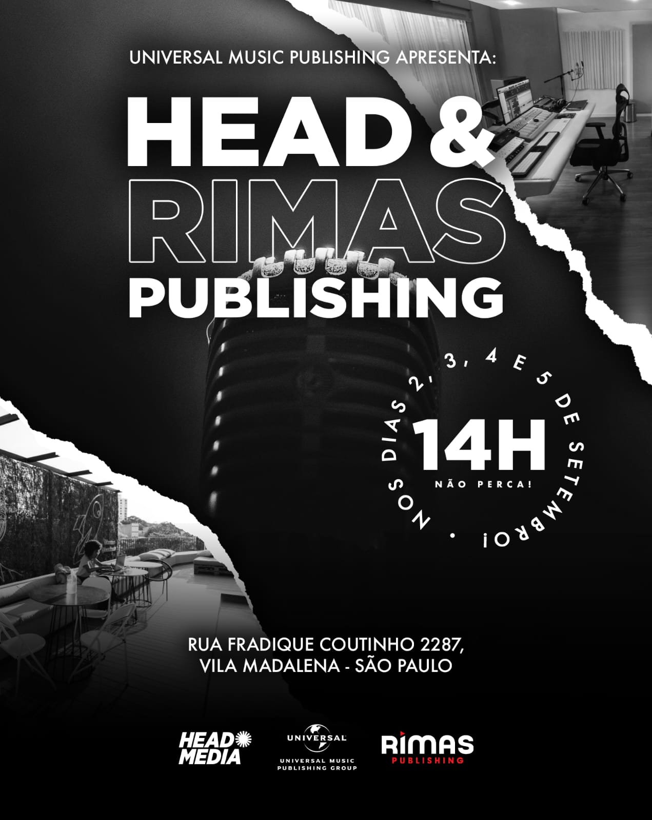 noticia Head Media, Rimas Publishing e Universal Publishing se unem para promover camp entre artistas nacionais e internacionais