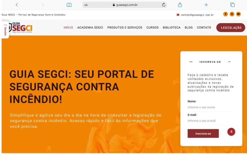 noticia Portal de segurança contra incêndio lança nova plataforma com recursos avançados para profissionais