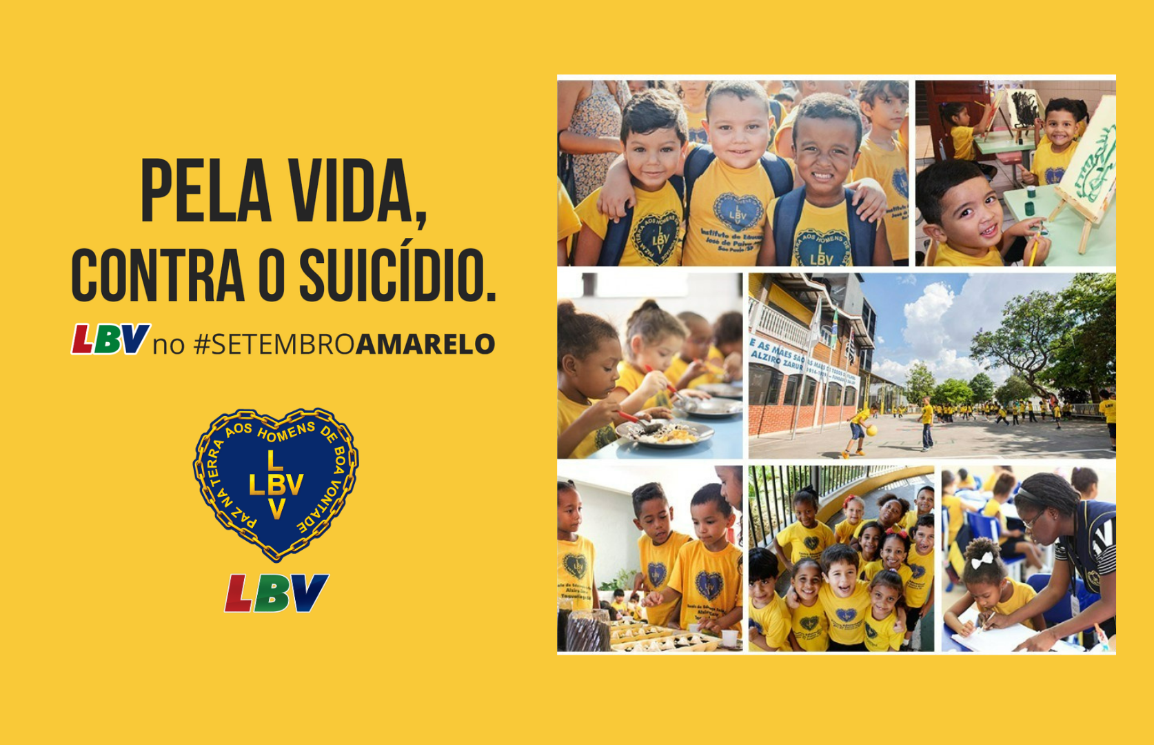 noticia Setembro Amarelo: LBV intensifica cuidados com a saúde mental de crianças e adolescentes em todo o Brasil