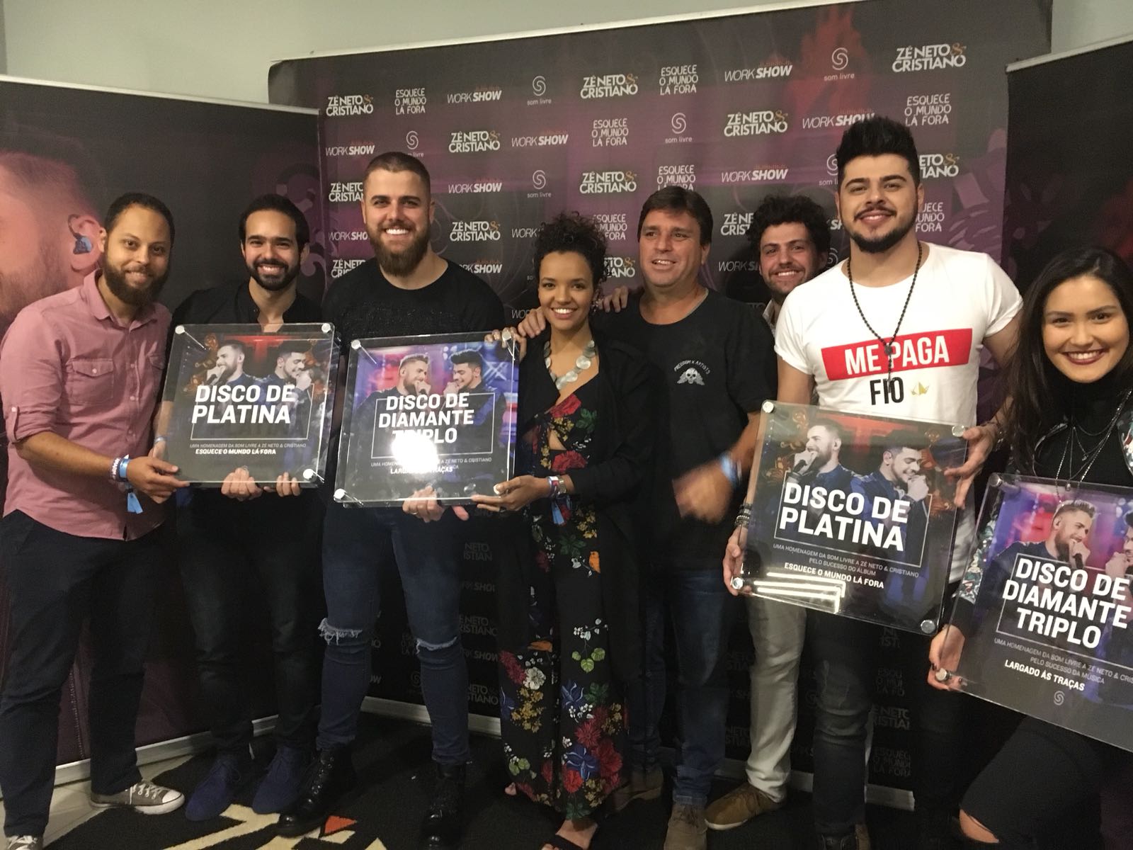 noticia Zé Neto & Cristiano recebe discos de diamante triplo e de platina pela Som Livre