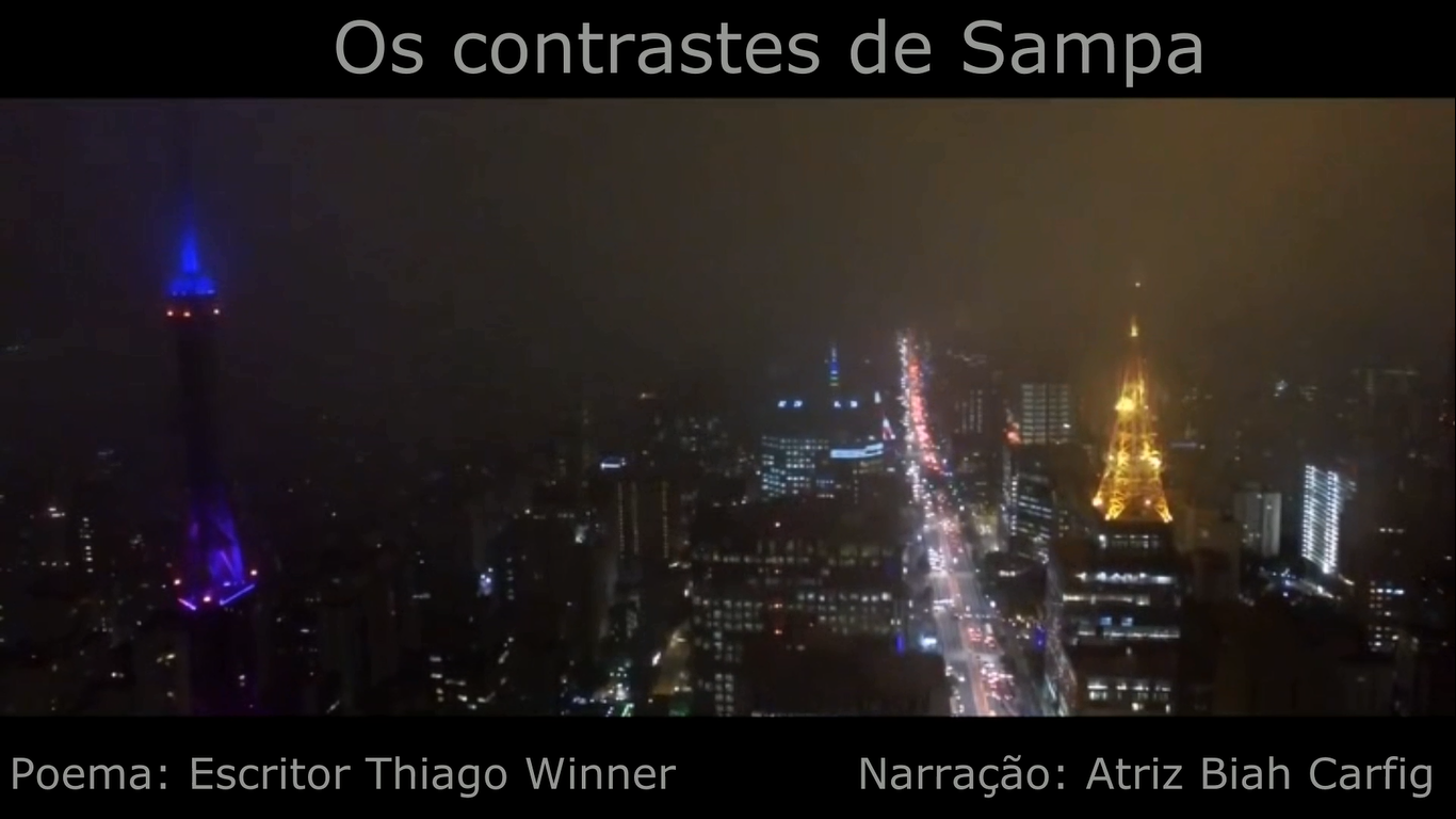 noticia Escritor Thiago Winner homenageia a cidade de São Paulo com o vídeo poema 