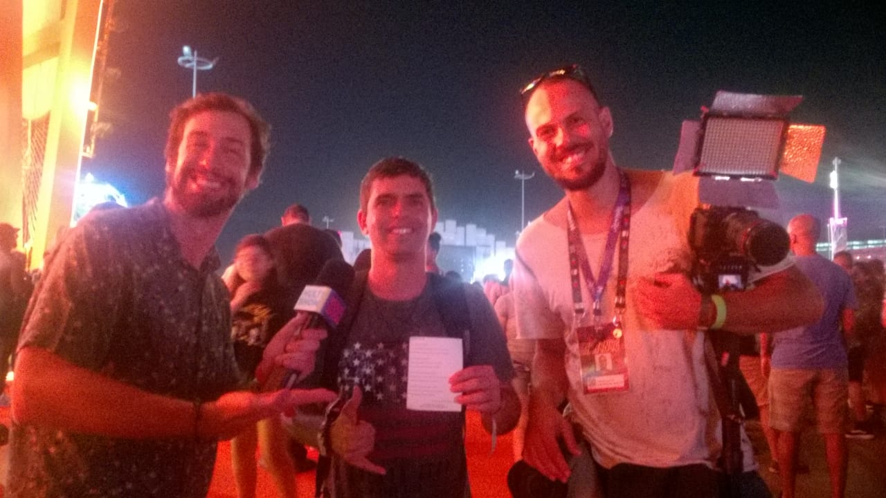 noticia Escritor e poeta Thiago Winner foi entrevistado no canal Multshow durante o Rock in Rio 2019