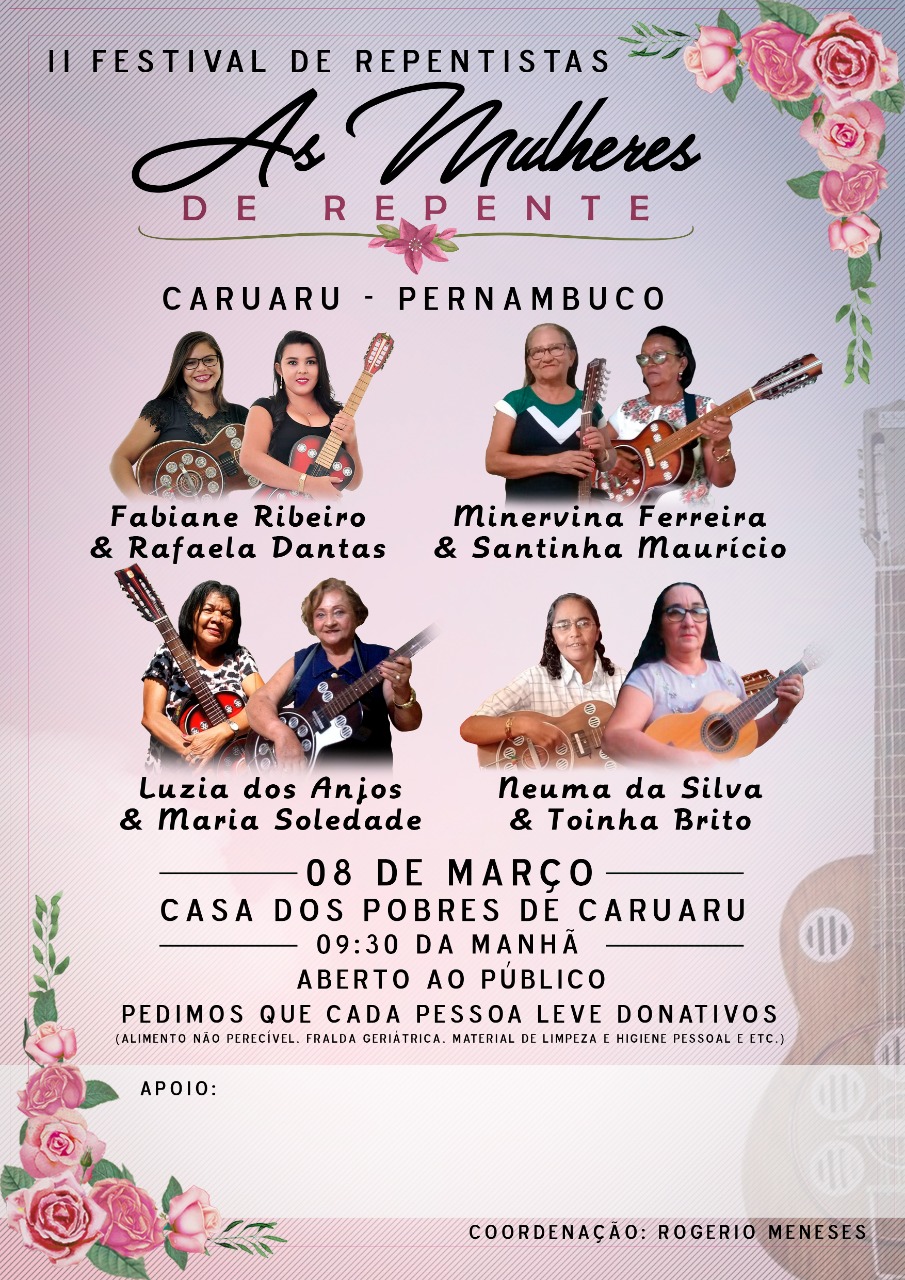 noticia CASA DOS POBRES SEDIA II FESTIVAL DE REPENTISTAS | CARUARU-PE 