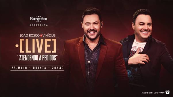 noticia João Bosco & Vinícius fazem Live “Atendendo a Pedidos”