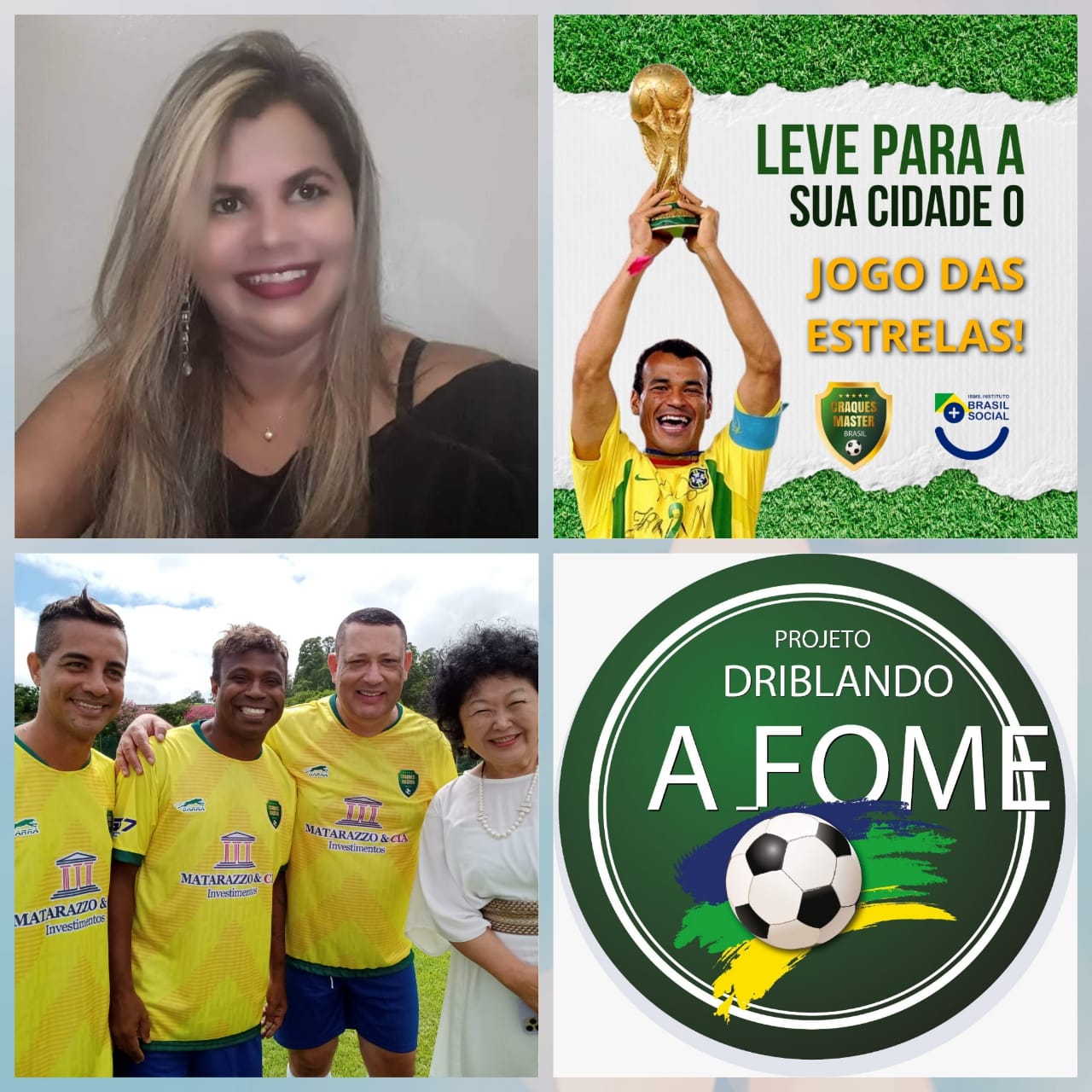 noticia A nossa Rainha do Nordeste Cbtur Brasil, Islândia Piauilino, faz um gol de solidariedade